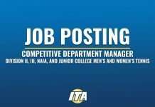 Competitive Department Job Opening